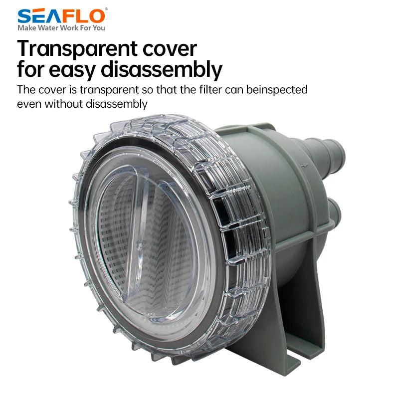 Durable Mini Raw Liquid Strainer Portable Sea Water Filter Kayak Accessories Marine Intake Engine Cleaner Cooling