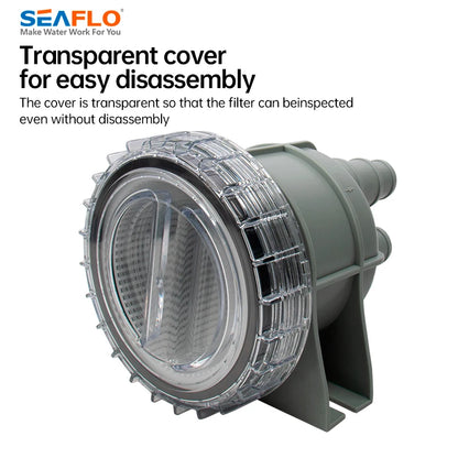 Durable Mini Raw Liquid Strainer Portable Sea Water Filter Kayak Accessories Marine Intake Engine Cleaner Cooling