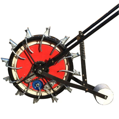Farm Agriculture Hand Tools Manual Seeder Corn Planter With Fertilizer Box Hand Push Single Row