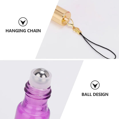 10 Pcs Color Perfume Bottles Mini Essential Oil Roller Travel Size Safe Perfume Bottle Health Use Practical Gift