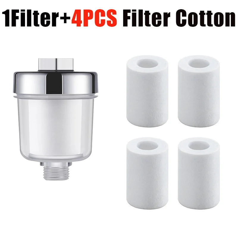 Water Outlet Purifier Kit Universal Faucet Filter Kitchen Bathroom Shower Filter Transparent Bathroom Filtration System For Home
