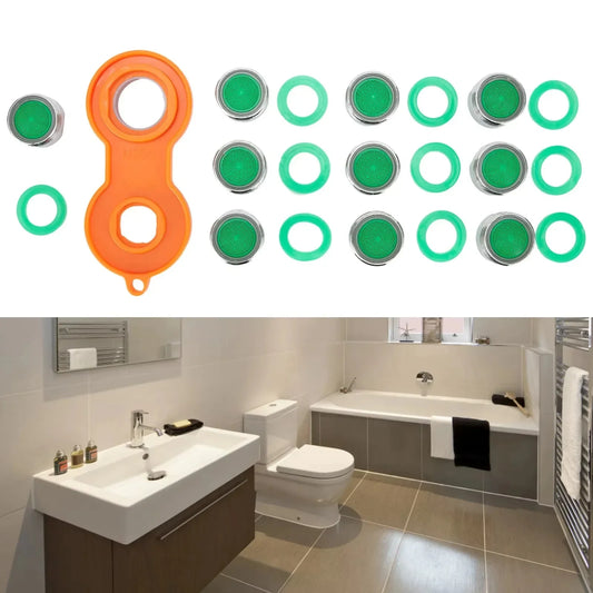 10pcs Water Saving Faucet Aerator Replaceable Filter Mixed Nozzle M24 24mm Thread Bathroom Faucet Bubbler Accessories