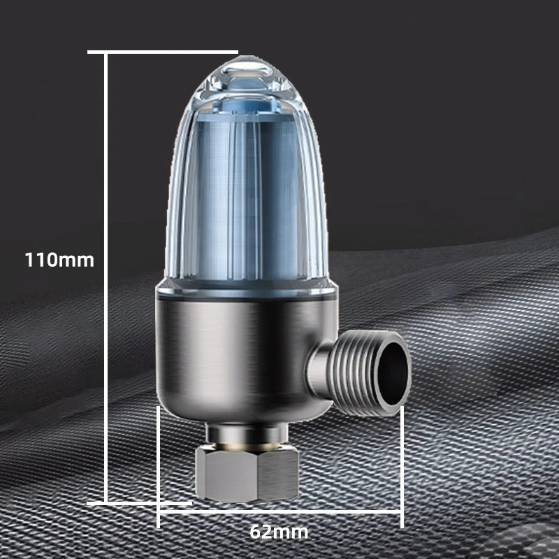 Bathroom Stainless Steel Water Heater Filter Filter Element Can Be Cleaned Brass Front Prefilter Detachable Filter Cartridge