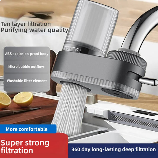 Home Kitchen Faucet Tap Water Purifier Physical Filtering System Faucet Type Water Purifier Can Clean Ceramic Filter Element