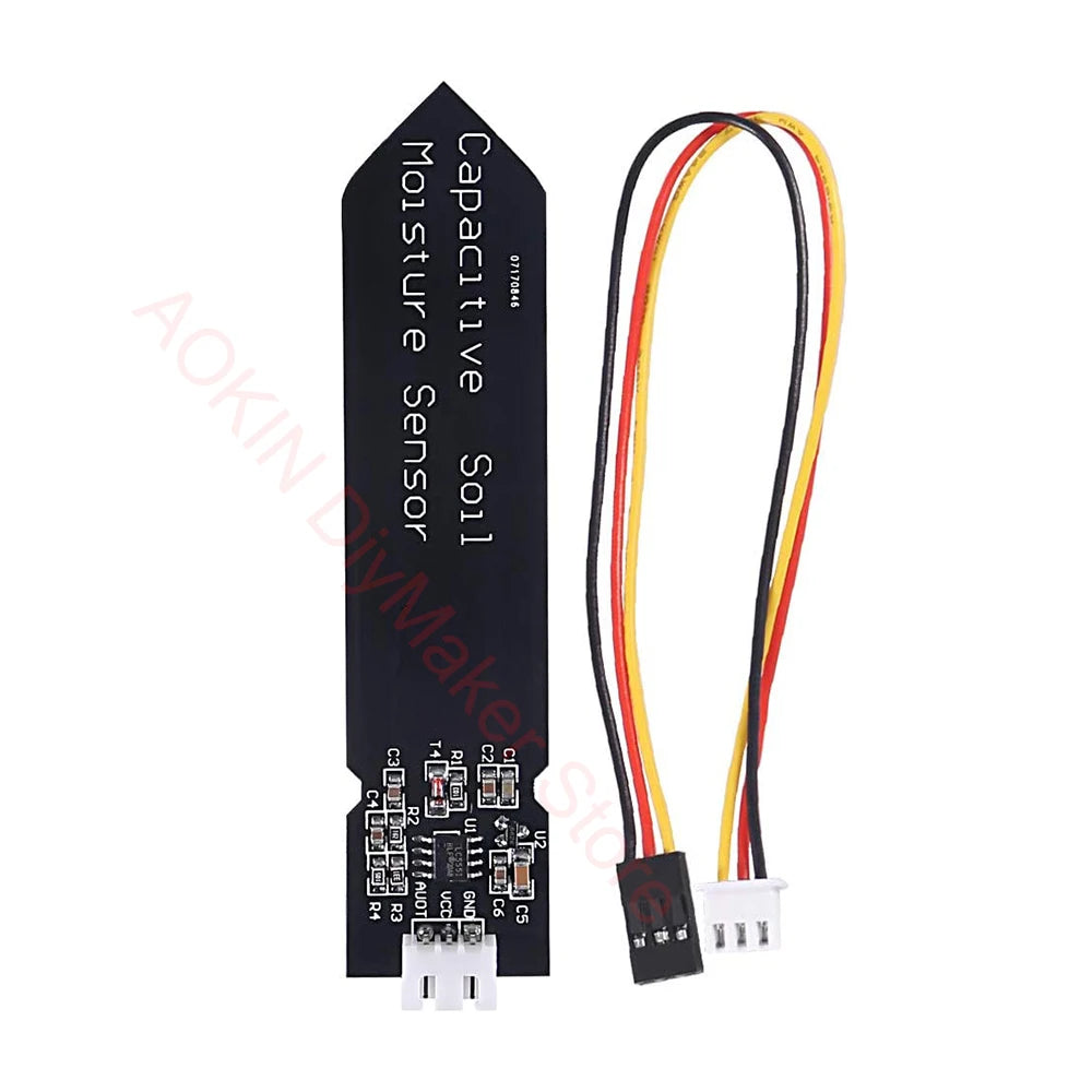 Automatic Irrigation DIY Kit Capacitive Soil Moisture Sensor 1Channel Relay Module Water Pump Vinyl Tubing for Garden Watering