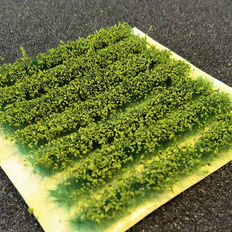 7Pcs/box Model Farm Crop Artificial Grass strip Model Scenery Material Bushes 8MM Miniature train garden landscape plants Tufts