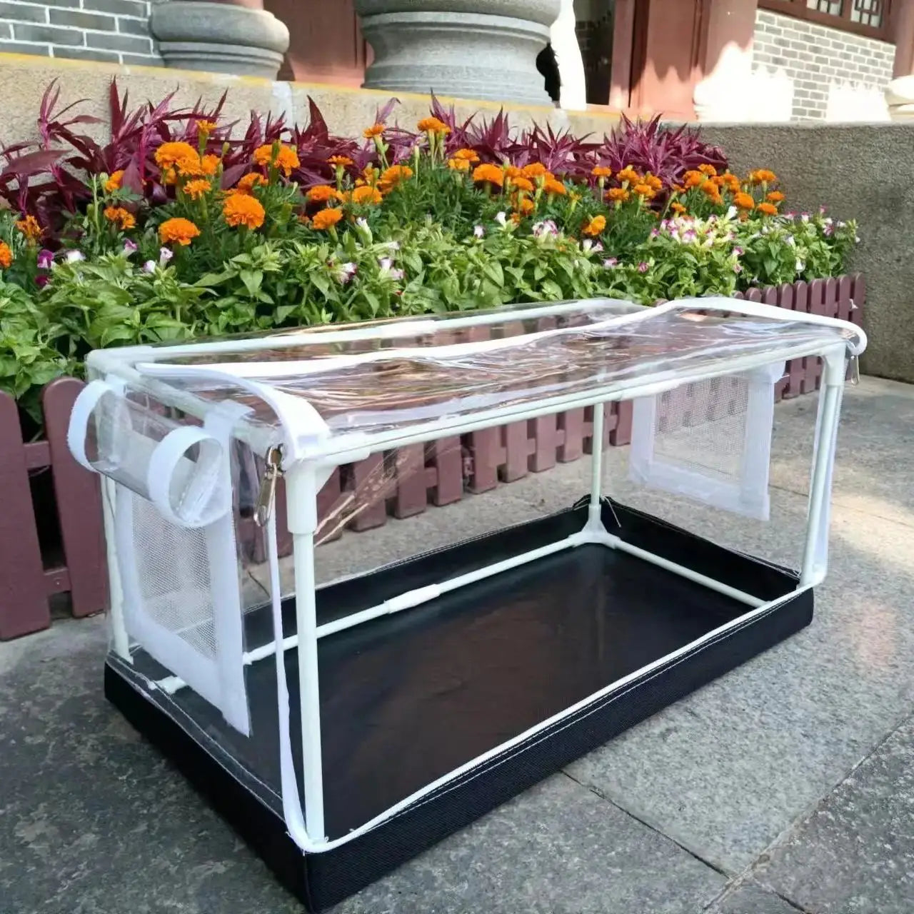 Home gardening, mushrooms, vegetables, small succulent plants, insulation, moisturizing, waterproof greenhouse shed, front door