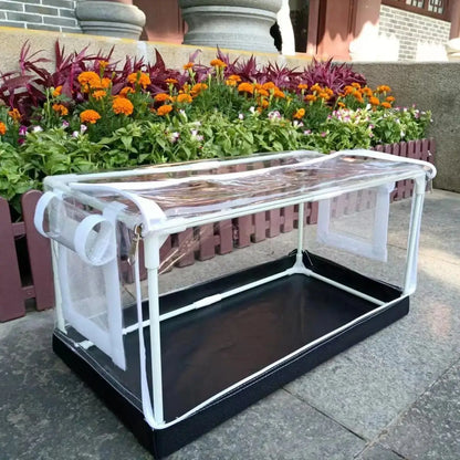 Home gardening, mushrooms, vegetables, small succulent plants, insulation, moisturizing, waterproof greenhouse shed, front door