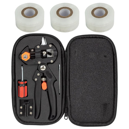 Professional Garden Grafting Tool Kit 2 in 1 Farming Pruning Scissors Shears Set Fruit Tree Secateurs Durable Grafting Knife Kit