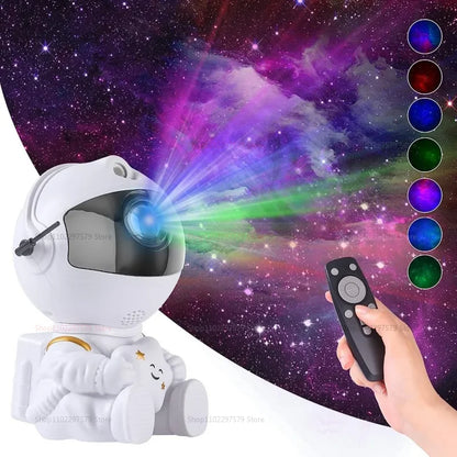 Astronaut Starry Sky Projection Light for Bedroom Galaxy Night Light Star Laser Atmosphere Lamp Room Decor Gift for Kids Adults
