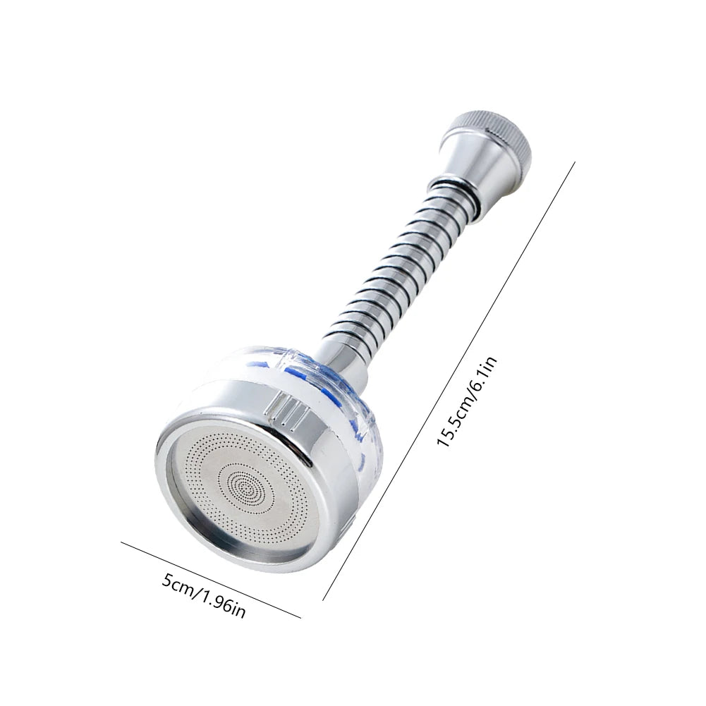 Kitchen Faucet Water Filter Pressurized Sink Filter Water Purifier 360° Tap Splash Proof Faucet Aerator Extender for Bathroom