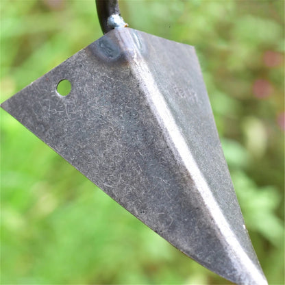 Farm Tools Hoes Household Vegetable Planting Triangle Furrow Hoe Small Tip Hoe Agricultural Land Turning Loose Soil Triangle Hoe