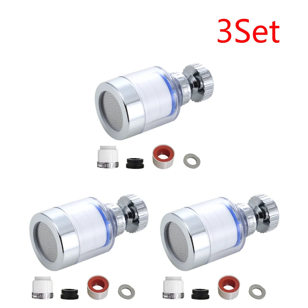 2-40PCS Faucet Water Clean Filter Purifier 360 Degree Rotating Splash Filters Faucet Adapter Water Saving for Household Kitchen