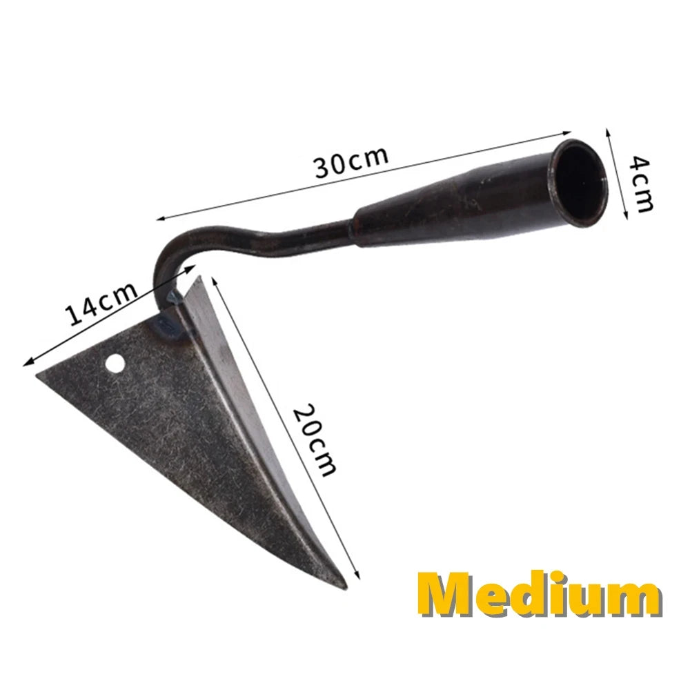 Garden Farm Hoes Tools Vegetable Planting Triangle Furrow Hoe Small Tip Hoe Agricultural Land Turning Loose Soil Triangle Hoe
