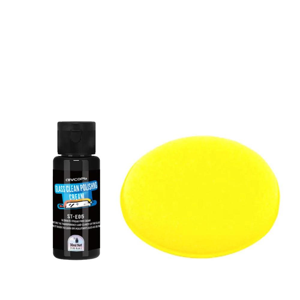 Car Glass Oil Film Remover Glass Polishing Hydrophobic Glass Coating Stain Removal Windshield Clear Window Auto Detailing Tool