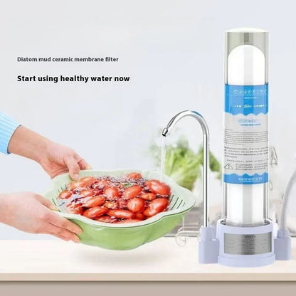 Water Purifier Household Direct Drinking Tap Filter Tap Water Transparent Water Filter Ceramic Cartridge