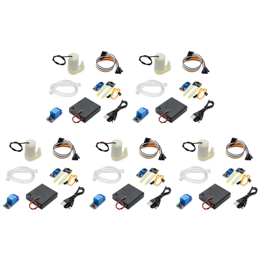 1-5Set Automatic Irrigation Module DIY Automatic Watering Kit Garden Water Pump Soil Moisture Sensor Relay Module for Arduino