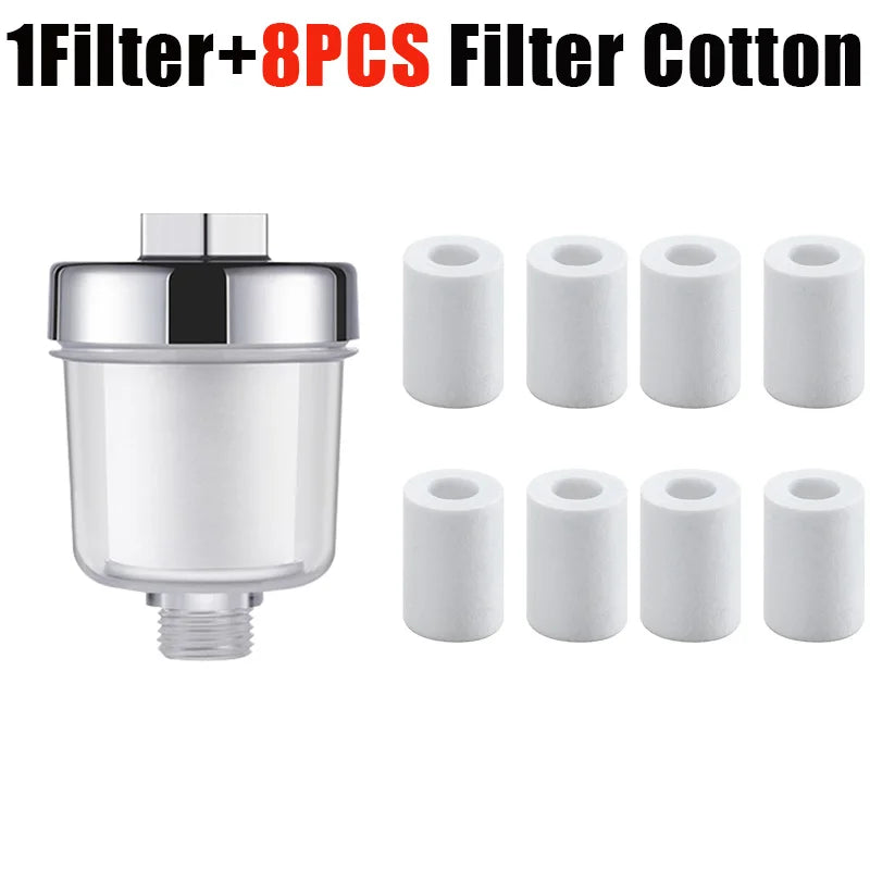 Water Outlet Purifier Kit Universal Faucet Filter Kitchen Bathroom Shower Filter Transparent Bathroom Filtration System For Home