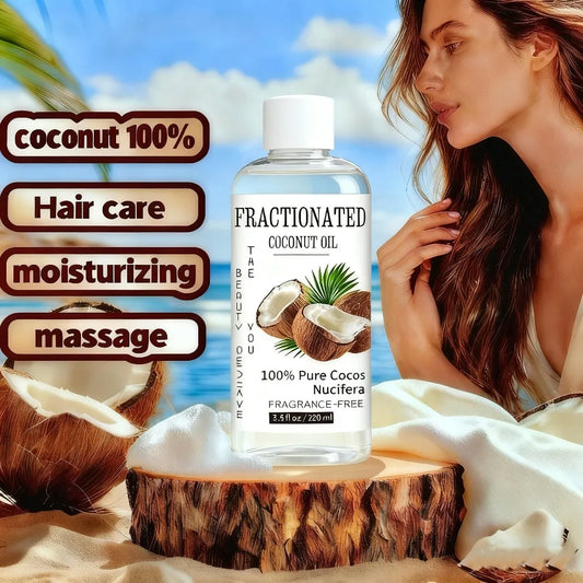 Naturals Organic Fractionated Coconut Oil, 100% Pure Cocos Nucifera, Massage and Body Oil,Skincare Routine & Nail Care,  Gift