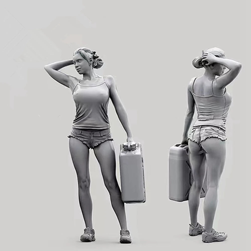 Model kit Resin kit Terrain vehicle female driver