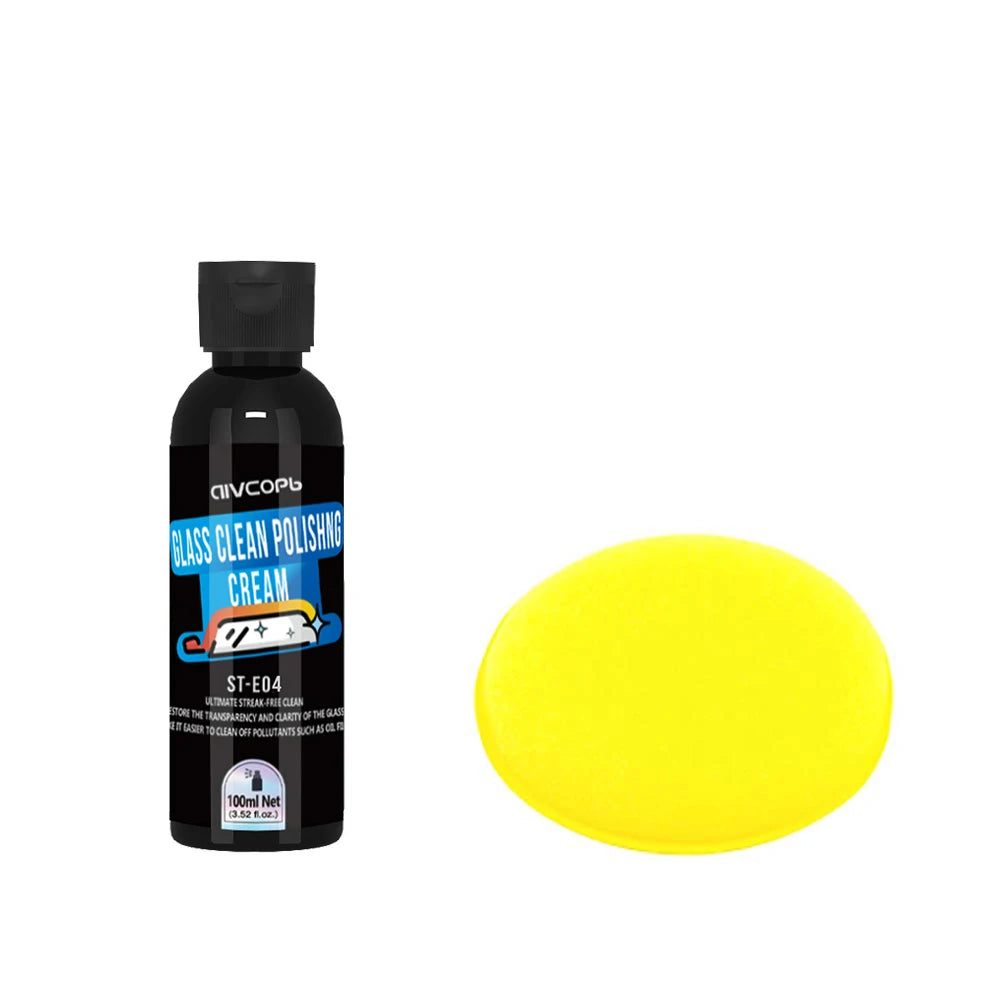 Car Glass Oil Film Remover Glass Polishing Hydrophobic Glass Coating Stain Removal Windshield Clear Window Auto Detailing Tool