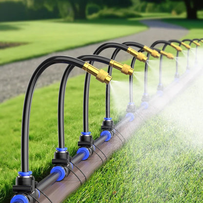 Garden Drip Irrigation Automatic Watering System Kit 1/4'' 20CM Sprinkler for Bonsai Pot Plant Flower Vegetable Greenhouse ﻿