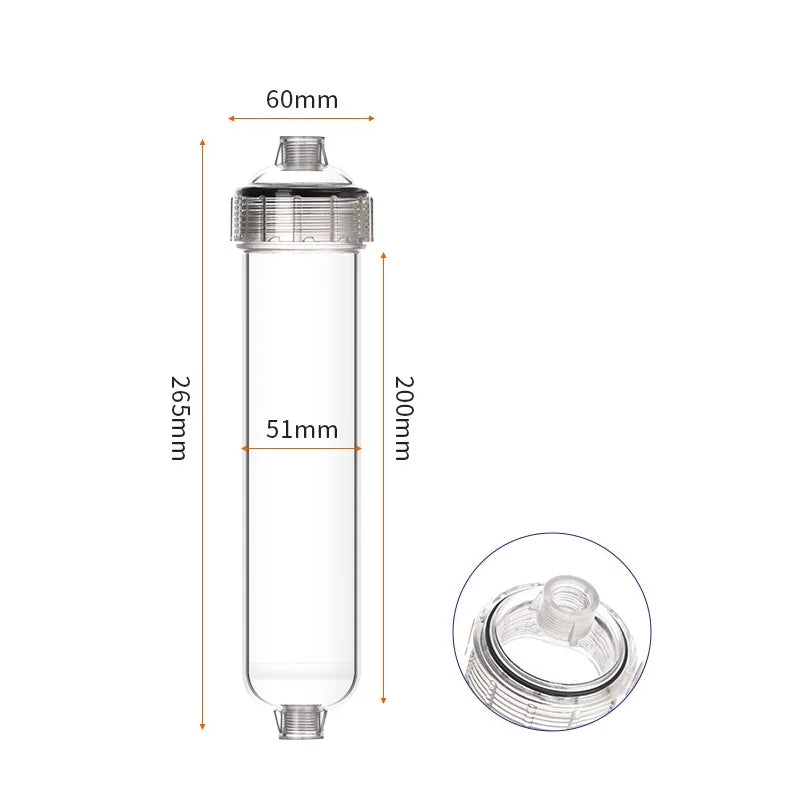 Water Purifier DIY Filter Material Bottle Removable Empty Shell Multifunctional PET Filter Tube Water Dispenser Accessories