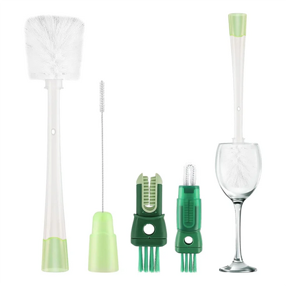 5 In 1 Water Bottle Brushes For Cleaning, Easily Cleans The Cup Mouth, Lid, Bottom, And Straw, Bottle Cleaning Toolsabkw