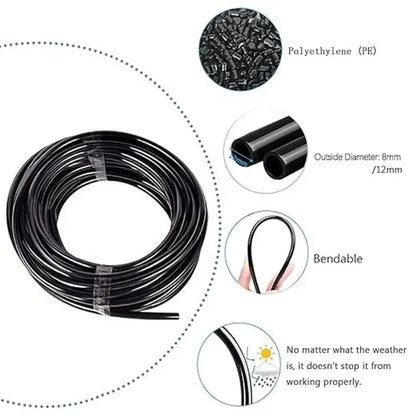 20M-5M DIY Universal Sprayer Kit 360° Curved Garden Automatic Irrigation System for Garden Plant Fogging Watering Irrigation New