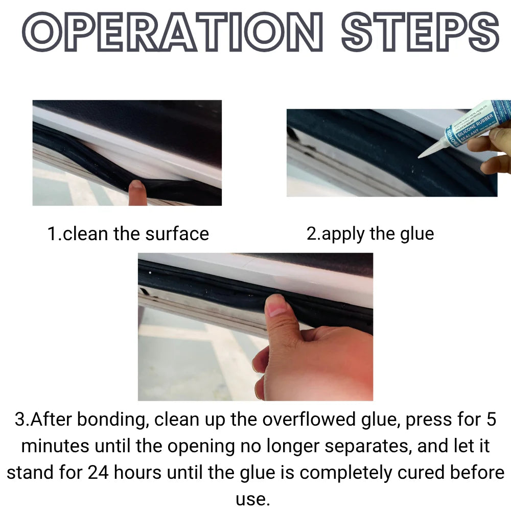 Silicone Rubber Sealant Waterproof Adhesive for Bonding Silicone/ Plastic/ Metal /Glass, Good for Household Appliances Sealant
