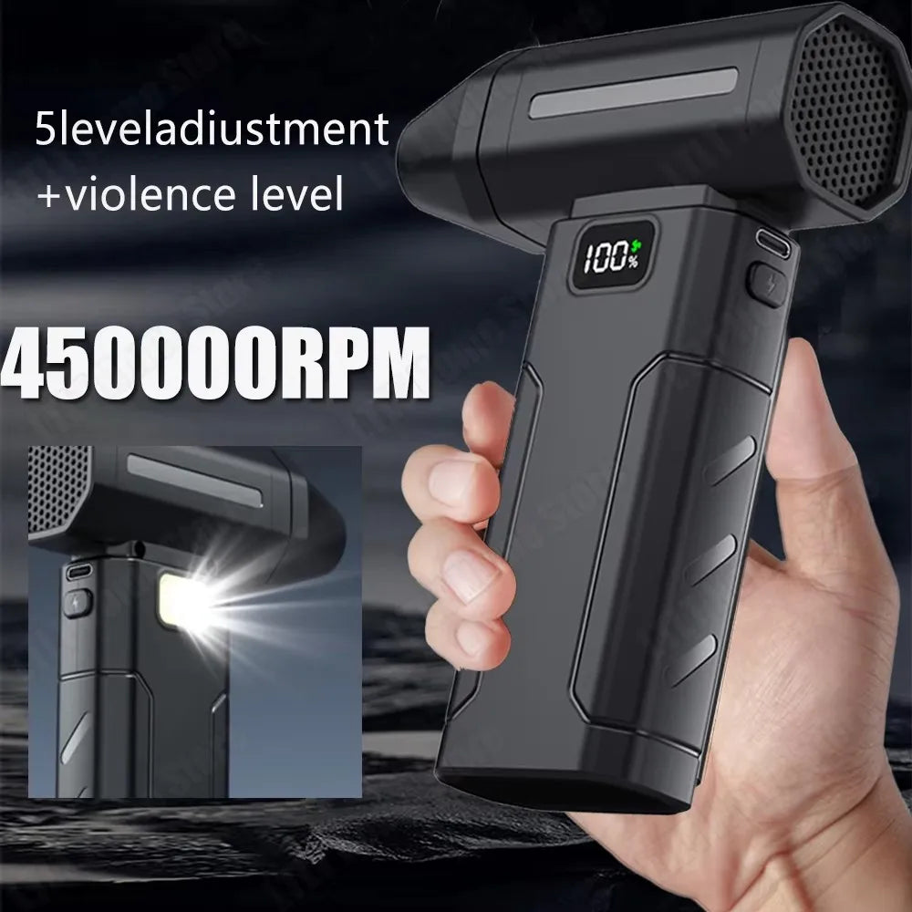 Powerful Blower High Speed Mini Duct Turbo Violent Jet Fan 450000 RPM Violent Fan High-Performance Brushless Motor