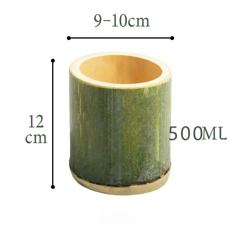 Bamboo tube milk tea cup, ice cream cup, fresh bamboo cup, large diameter bamboo, water cup, home decoration