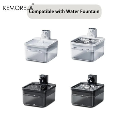 6/12PCS Cat Water Fountain Filters Replacement - with Activated Carbon Fit for Most Waterer Clean Drinking Water for Cats Dog