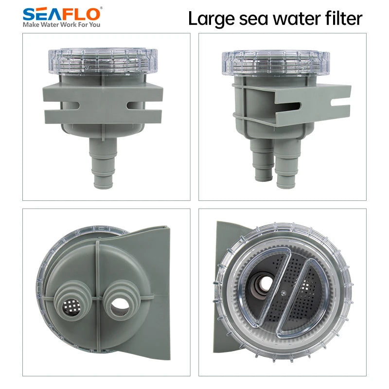 Durable Mini Raw Liquid Strainer Portable Sea Water Filter Kayak Accessories Marine Intake Engine Cleaner Cooling