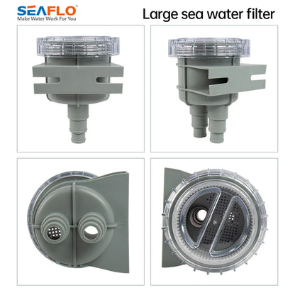 Durable Mini Raw Liquid Strainer Portable Sea Water Filter Kayak Accessories Marine Intake Engine Cleaner Cooling