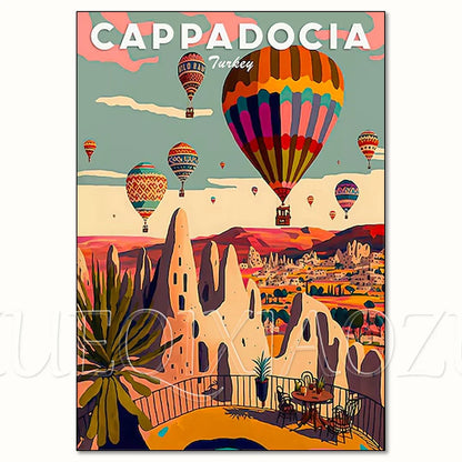 Urban Architecture Diamond Painting Kit Morocco Spain Street View DIY Full Round Mosaic Embroidery Home Decoration for Beginners