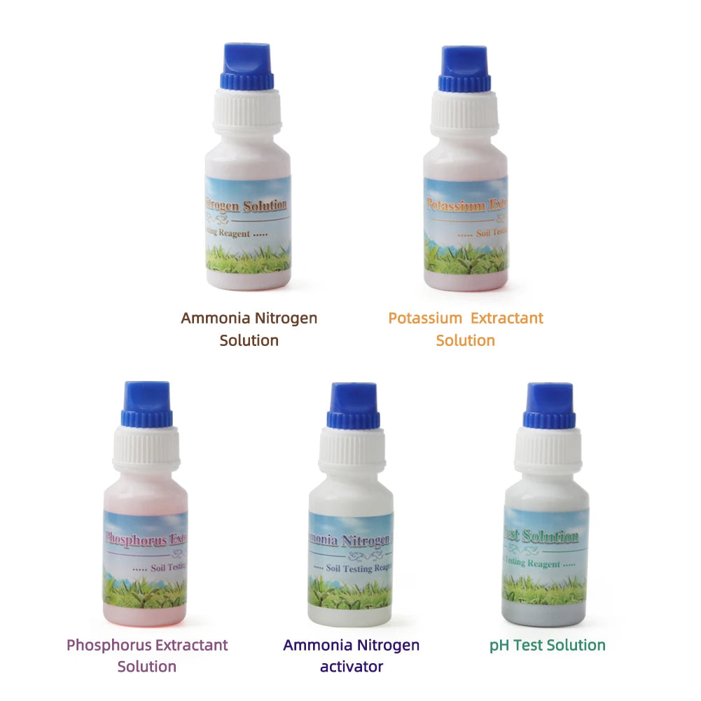 Soil Test Kit for pH Nitrogen Phosphorus Potassium Soil NPK Testing Kit Rapid Garden Soil Tester for Plants Garden Lawn Farm