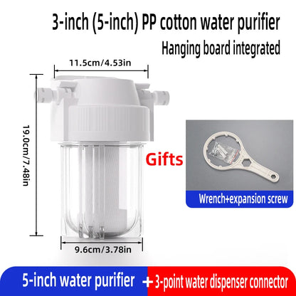 5-inch 10-inch transparent Bottle Explosion-proof Filter Bottle Water Purifier Pre-filter Home Water Machine Shell Filter Access