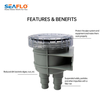 Durable Mini Raw Liquid Strainer Portable Sea Water Filter Kayak Accessories Marine Intake Engine Cleaner Cooling