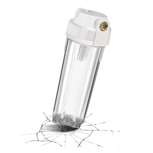 1pc 10inch Transparent Filter Bottle 1/4"1/2"3/4" Threaded Filter Shell Tap Water Prefilter Household Water Filter Accessory