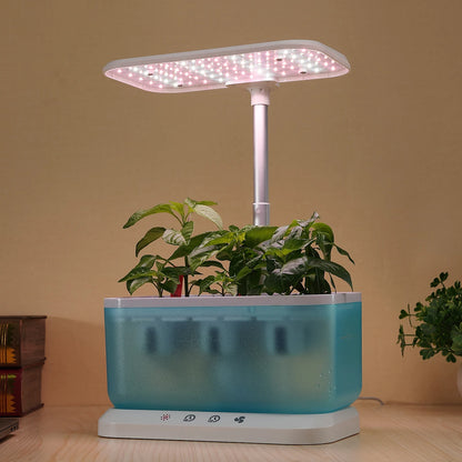 Indoor Home Mini Smart Garden Kit Hydroponic Planter Growing System Self Watering Flower Pots with Led Light