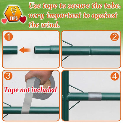 Greenhouse 300x200x180cm Garden Garden Greening Plant Flower Vegetable Protection Greenhouse Including Frame and Cover