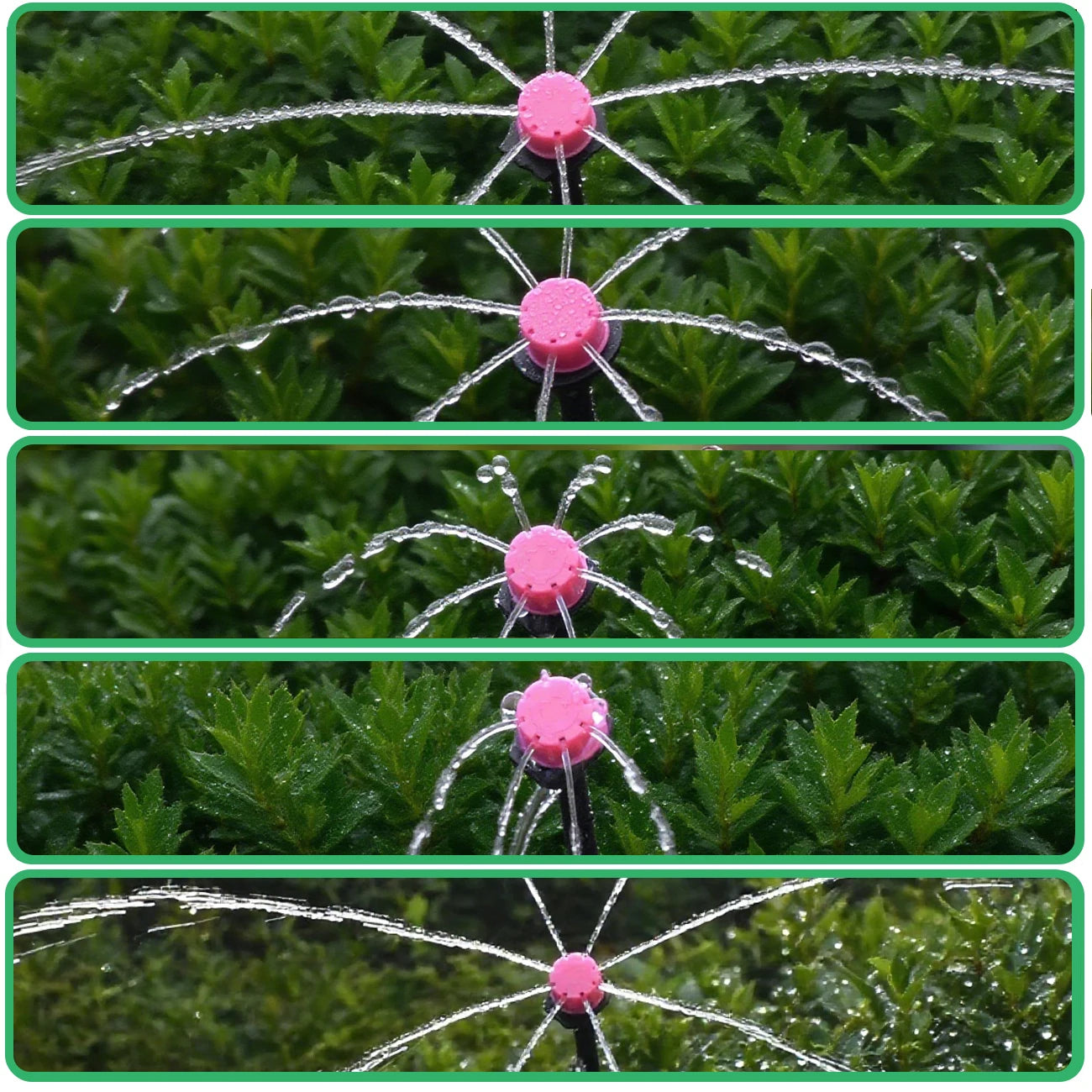 Garden 1/4'' Drip Irrigation Kit Automatic Watering System Nozzles for Farmland Bonsai Plant Flower Vegetable Greenhouse