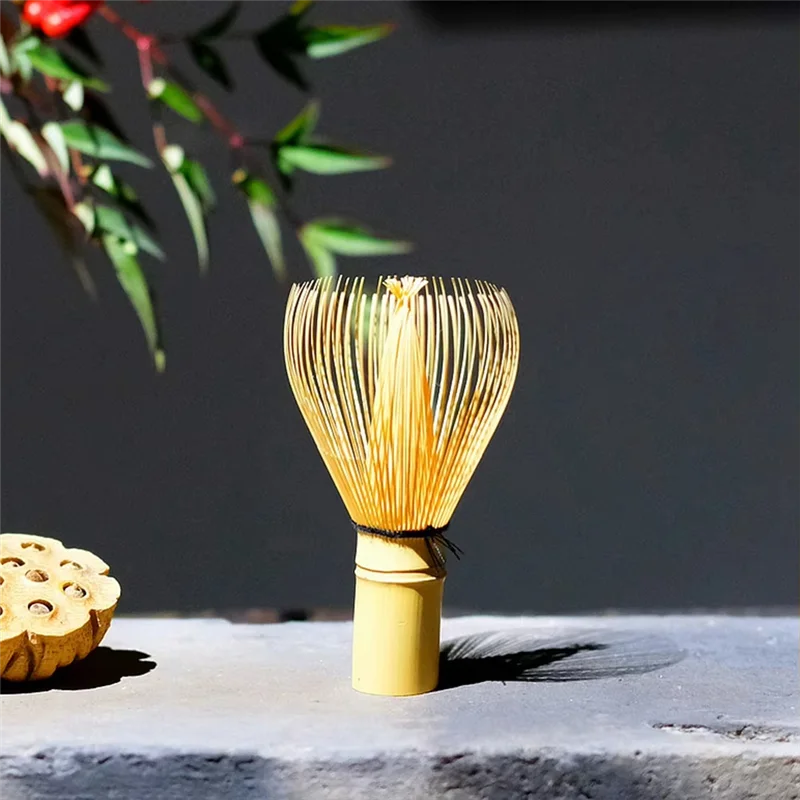 ABJI-Bamboo Tea Brush Traditional Handmade Japanese Matcha Stirring Brush Bamboo Tea Brush
