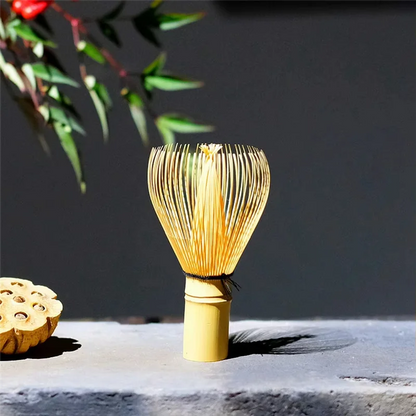 ABJI-Bamboo Tea Brush Traditional Handmade Japanese Matcha Stirring Brush Bamboo Tea Brush