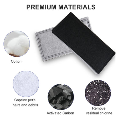 Compatible with DrinkWell  12PCS Replacement Filters Pet Replacement Carbon Filters Cat Water Fountain Filters Fresh Water Pet