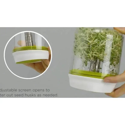 Sprouting Jar Kit Sprouts Growing Kit Wide Mouth Reusable Household Kitchen Bean Plants Sprouting System Seeds Container