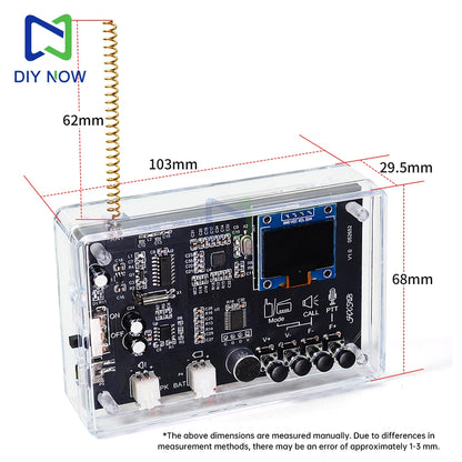 Electronics Kit  FM Radio DIY Kit Smart Wireless Walkie-Talkie Radio Electronics Assembly and Soldering Practice DIY Kit