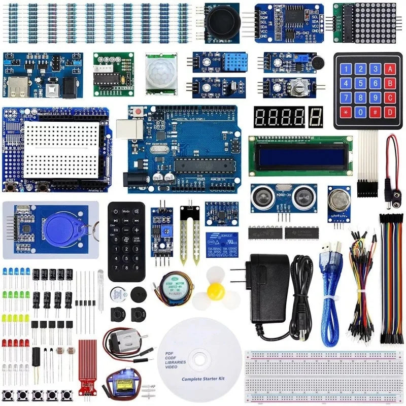 Full Version Starter Learning Kit for Arduino Programming Project DIY Electronics Laboratory Smart Beginner Kit for Arduino IDE