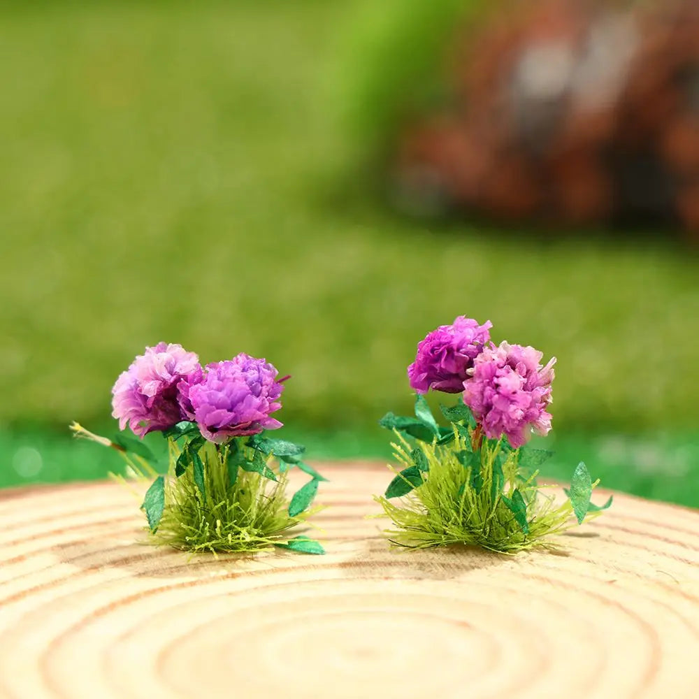 Micro Landscape DIY Accessories Building Garden Flower Cluster Model Sand Table Layout Static Grass  Diorama Kit 1Box